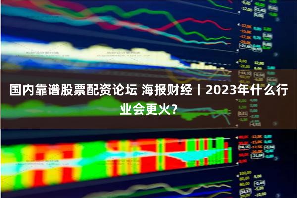 国内靠谱股票配资论坛 海报财经丨2023年什么行业会更火？